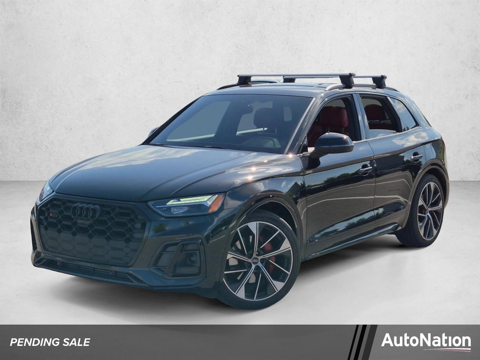 2023 Audi SQ5 Premium Plus 3.0 TFSI quattro in Mythos Black Metallic — front three-quarter view