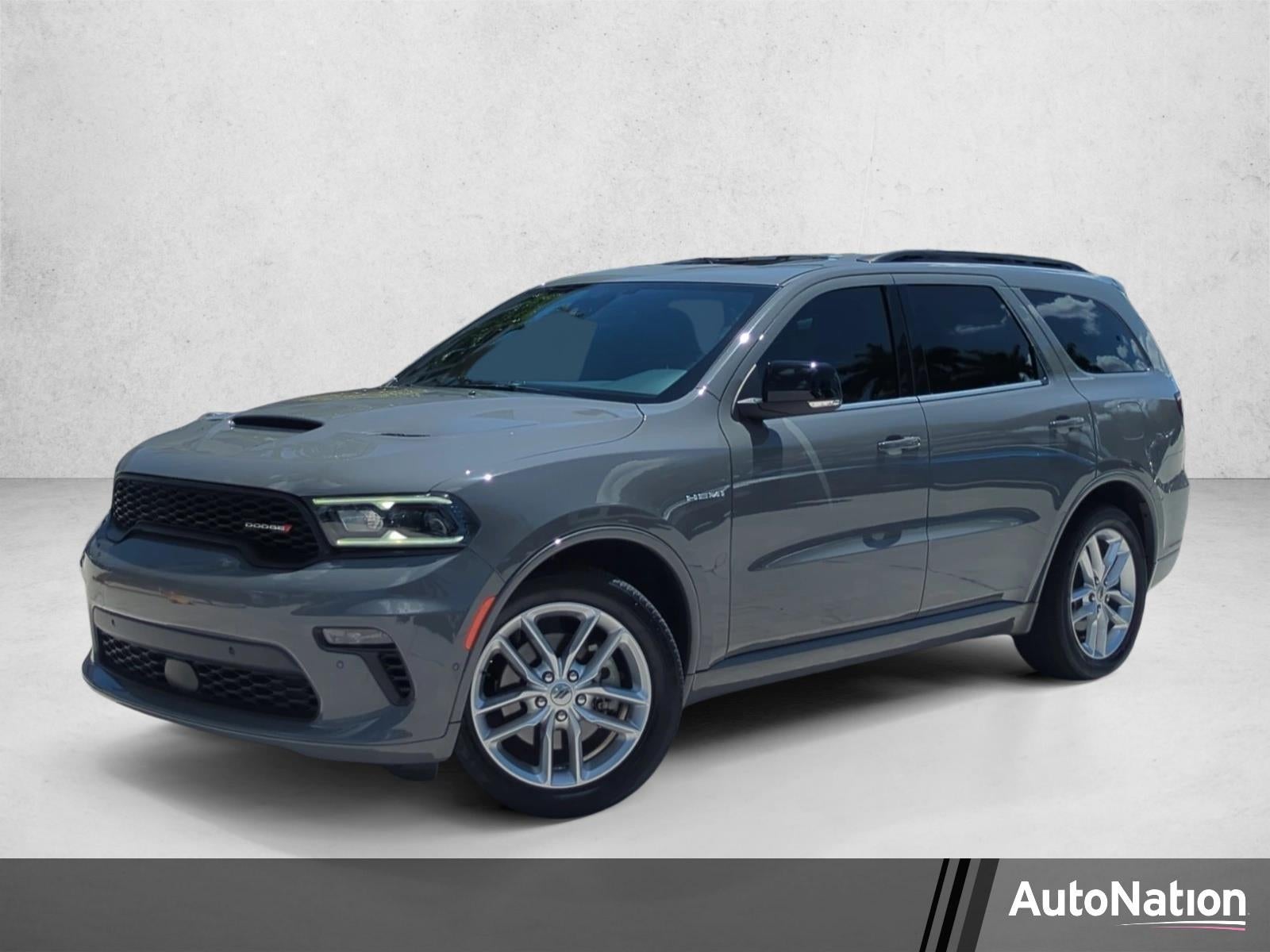 2023 Dodge Durango R/T Plus RWD in Destroyer Gray Clearcoat — front three-quarter view