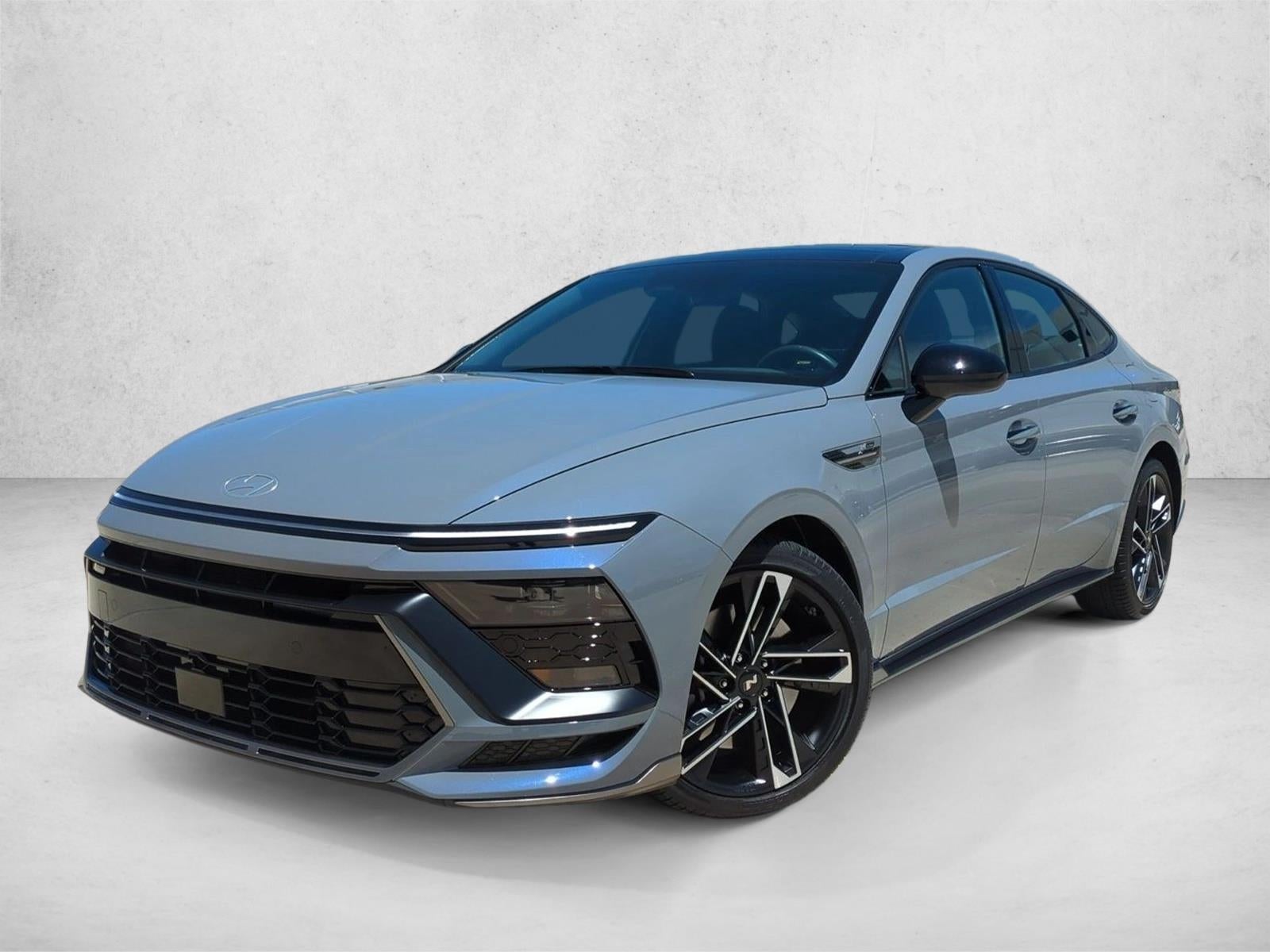 2026 Hyundai SONATA N Line FWD in Transmission Blue — front three-quarter view