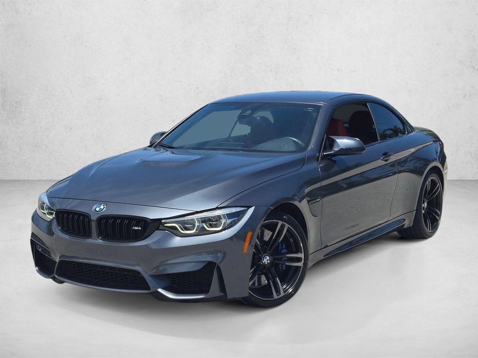 2018 BMW M4 M4 Convertible in Mineral Gray Metallic — front three-quarter view