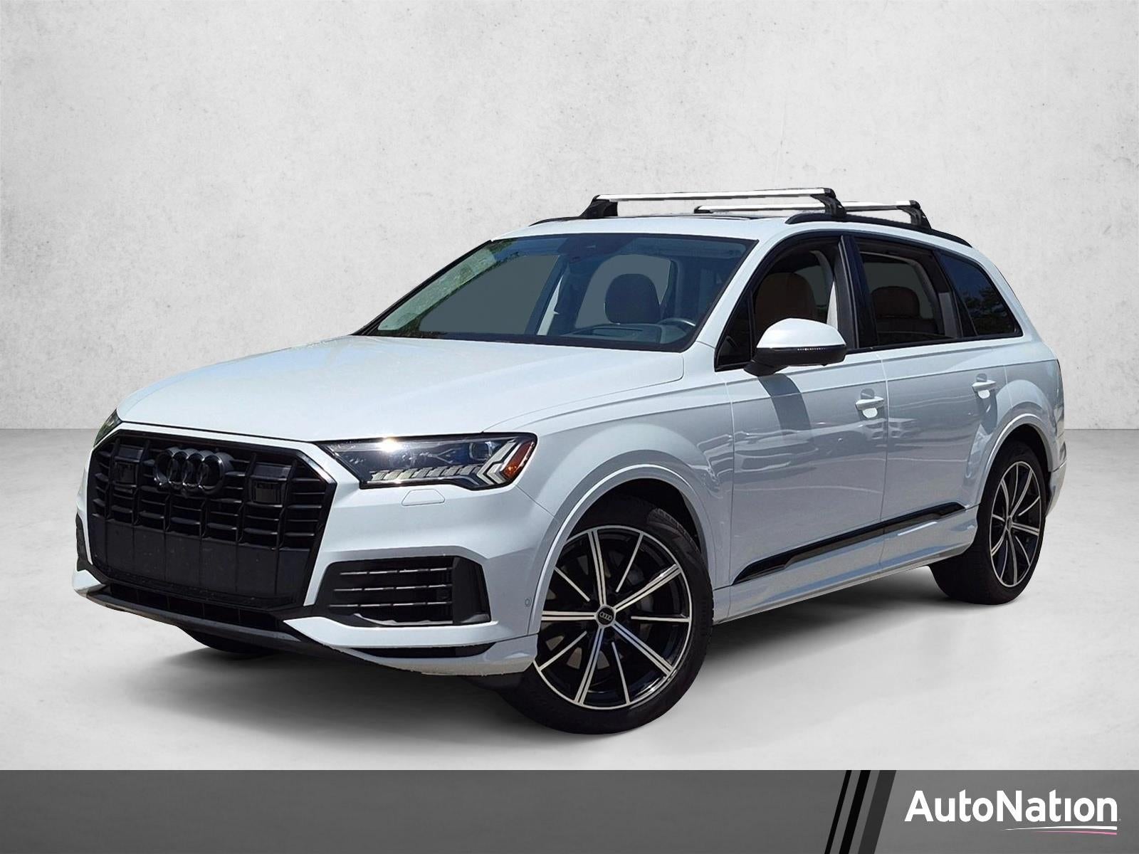 2022 Audi Q7 Prestige 55 TFSI quattro in White — front three-quarter view