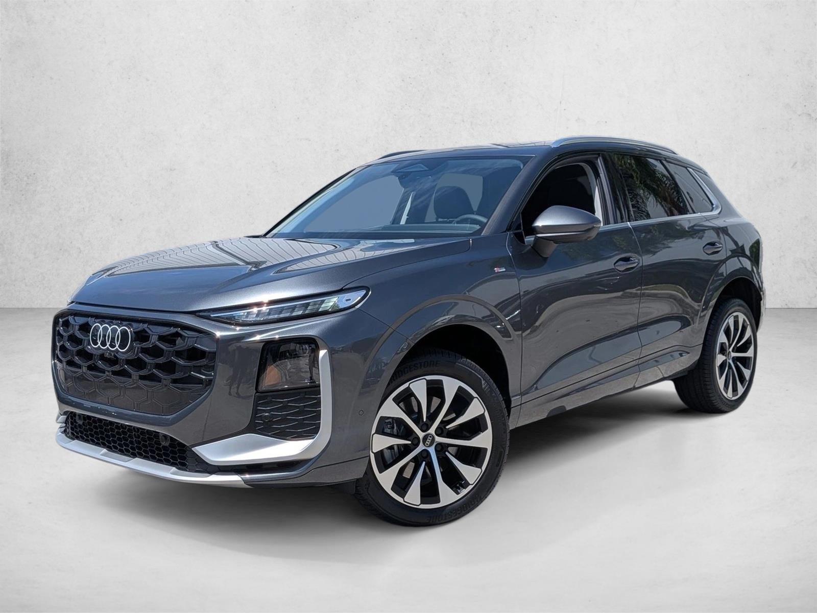 2026 Audi Q3 S line quattro in Daytona Gray Pearl Effect — front three-quarter view