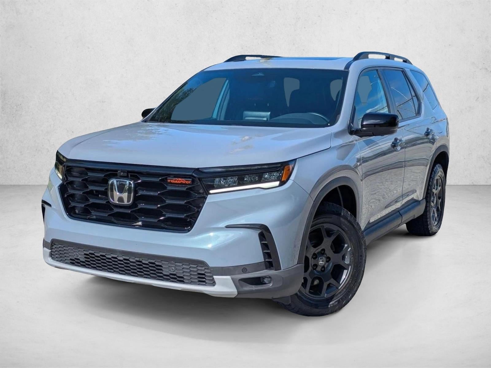 2024 Honda Pilot TrailSport AWD in Blue — front three-quarter view